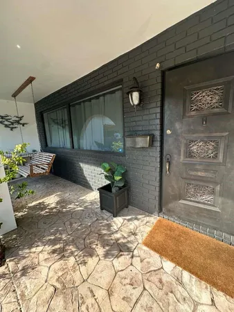 a front view of a house