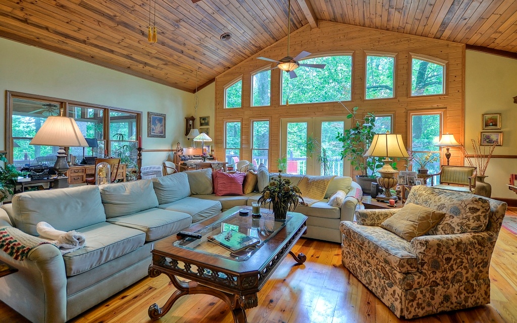 1765 Walnut Ridge Ellijay, GA 30536 - Photo 1 of 1 a living room with furniture and a large window