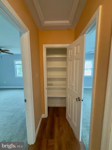 a view of walk in closet