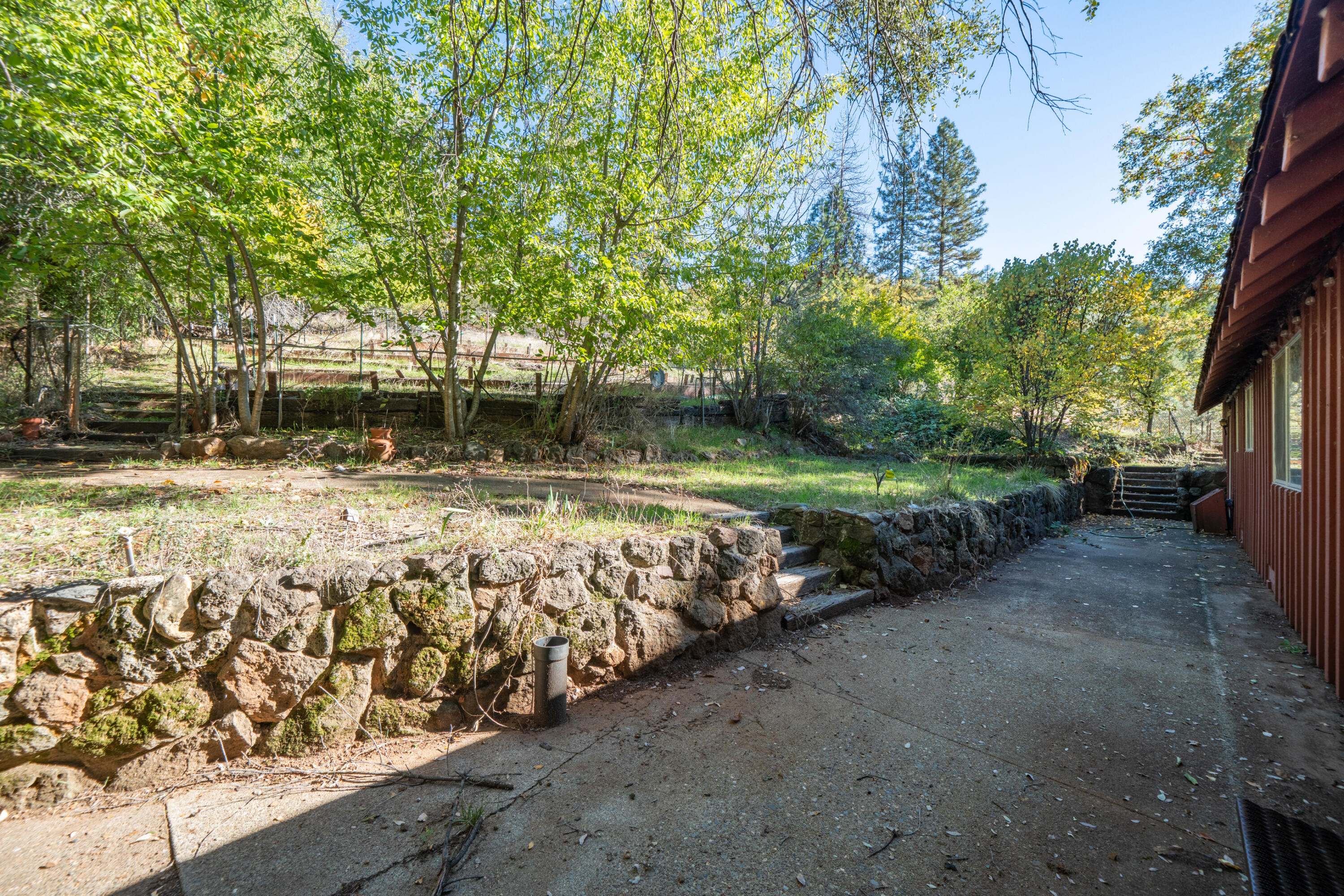 20389 Our Road Lakehead, CA 96051 - Photo 40 of 92 a view of a yard with wooden fence
