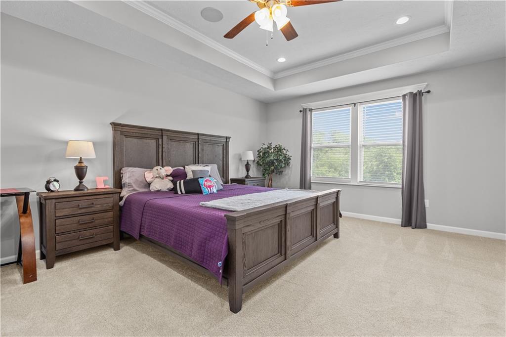 204 Ridgecrest Court Trafford, PA 15085 - Photo 15 of 35 Master Bedroom with Tray Ceiling and recessed lighting