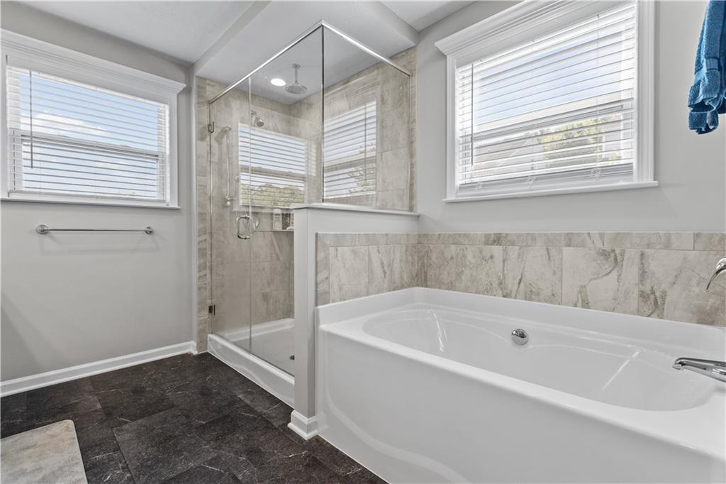 204 Ridgecrest Court Trafford, PA 15085 - Photo 18 of 35 Tiled master shower and bathtub soaker