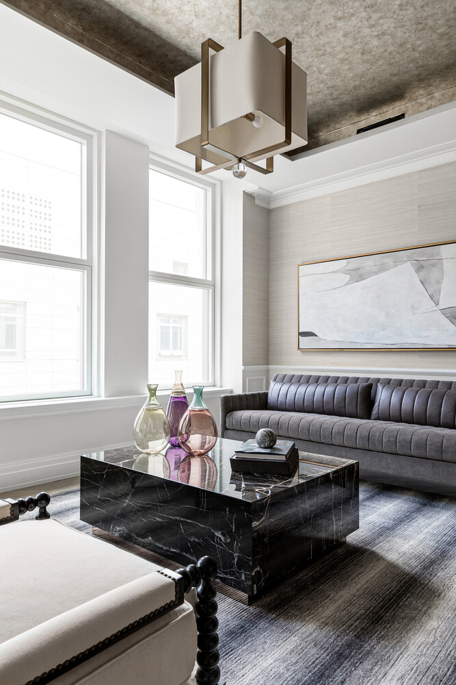 108 Leonard Street, Unit 7G Manhattan, NY 10013 - Photo 4 of 28 a living room with furniture and window