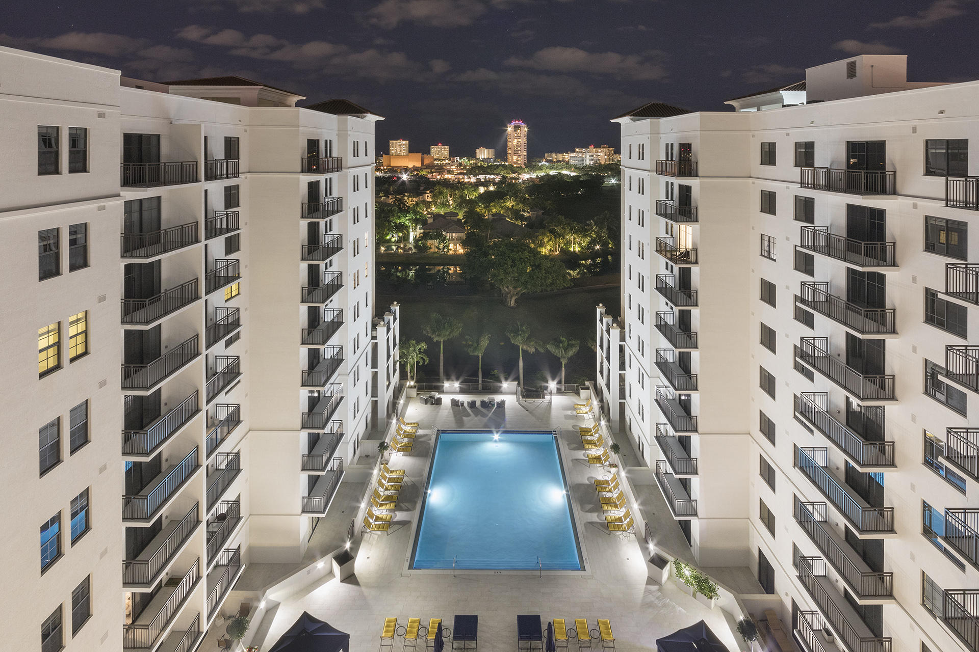 101 East Camino Real, Unit 541 Boca Raton, FL 33432 - Photo 7 of 13 Night pool view