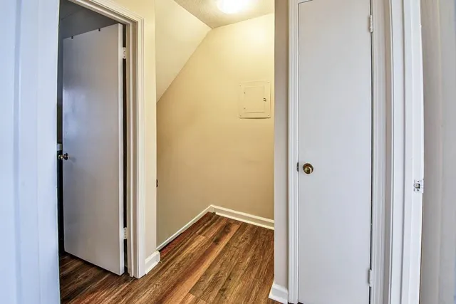 a view of wooden floor