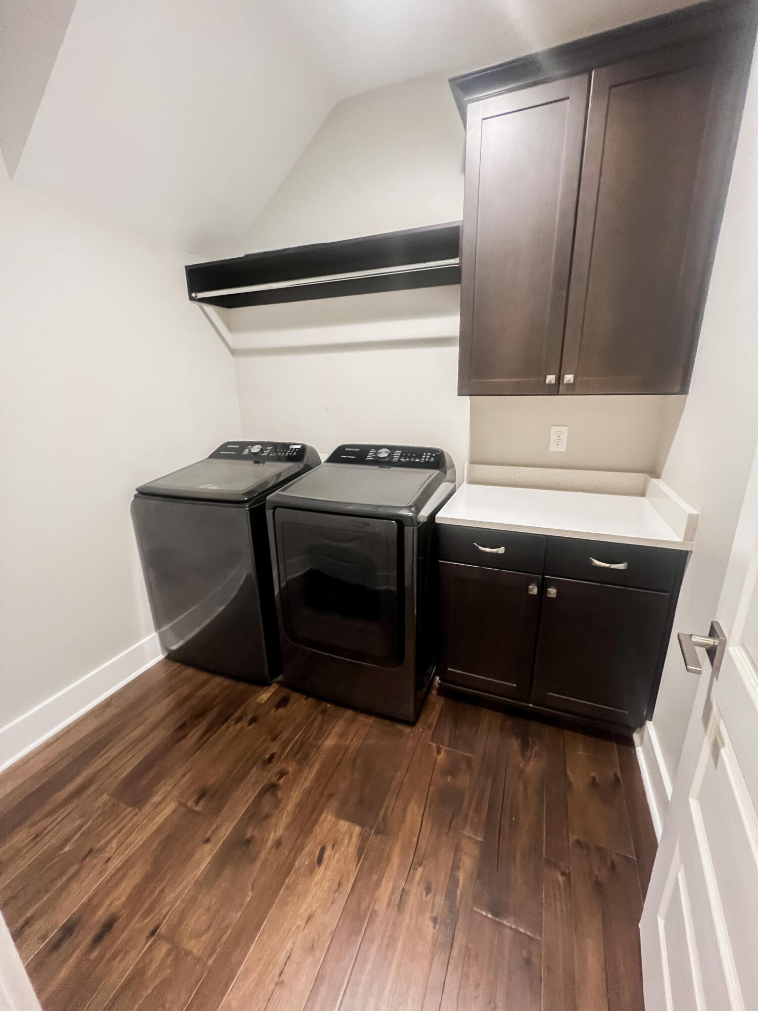 1159 Deer Moss Loop Niceville, FL 32578 - Photo 19 of 24 a living room with a stove and a wooden floor