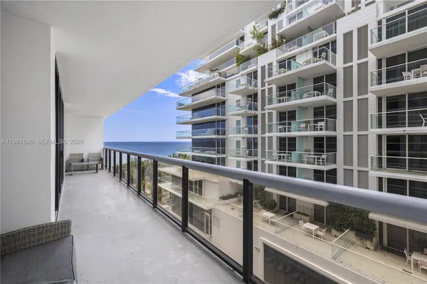 a view of balcony and an outdoor space