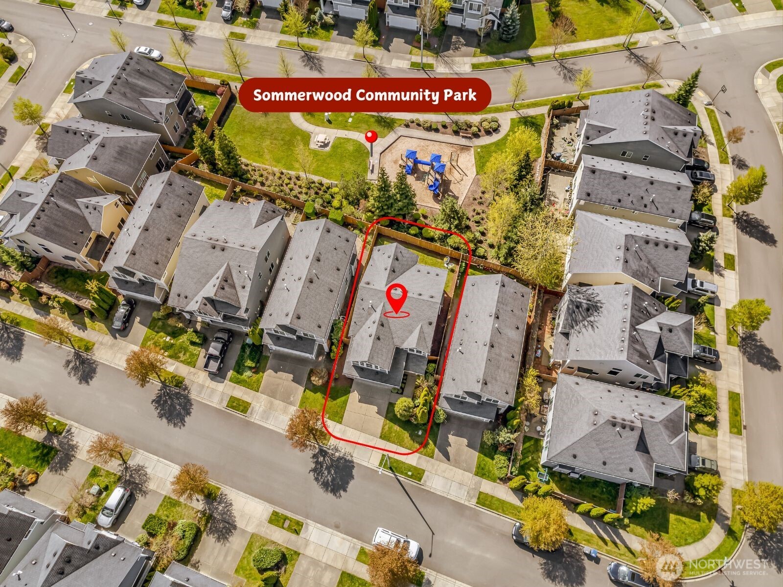 17712 39th Drive Southeast Bothell, WA 98012 - Photo 34 of 40 an aerial view of residential houses with outdoor space