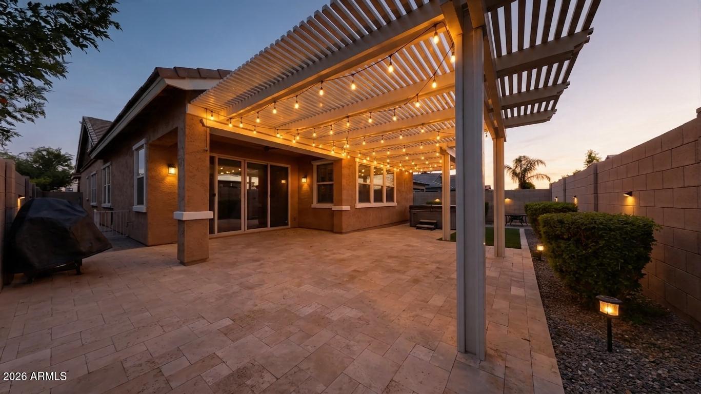 3526 East Spring Wheat Lane Gilbert, AZ 85296 - Photo 7 of 64 back twilight wheat