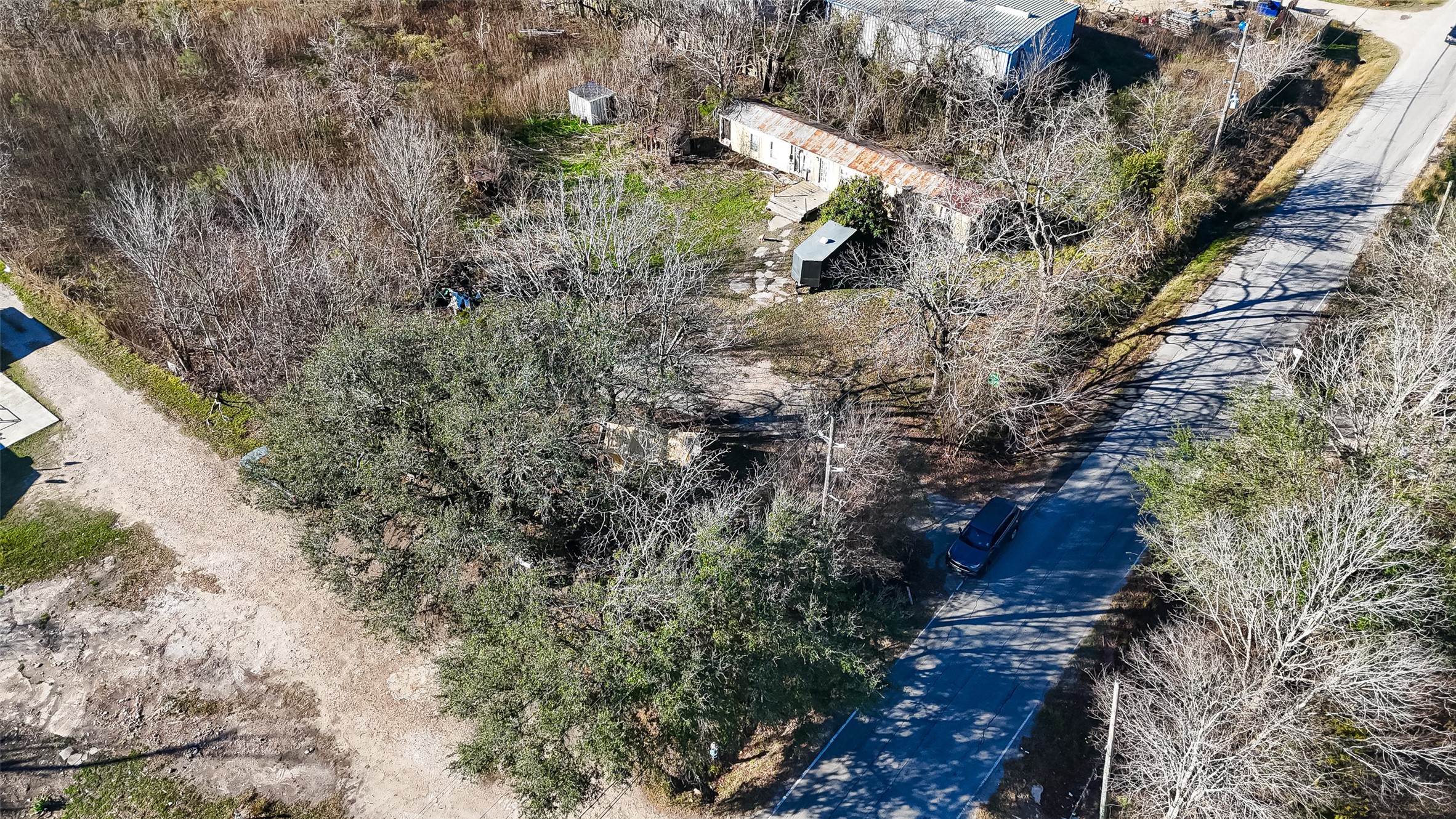 3934 Fuqua Street Houston, TX 77047 - Photo 6 of 43 a view of a yard with plants and large trees