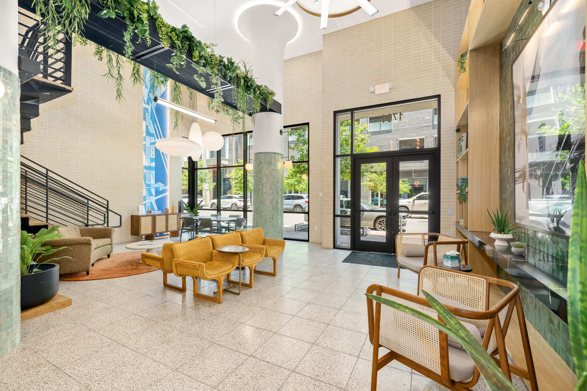 1701 Simond Avenue, Unit 612 Austin, TX 78723 - Photo 36 of 40 a building outdoor space with patio furniture and potted plants