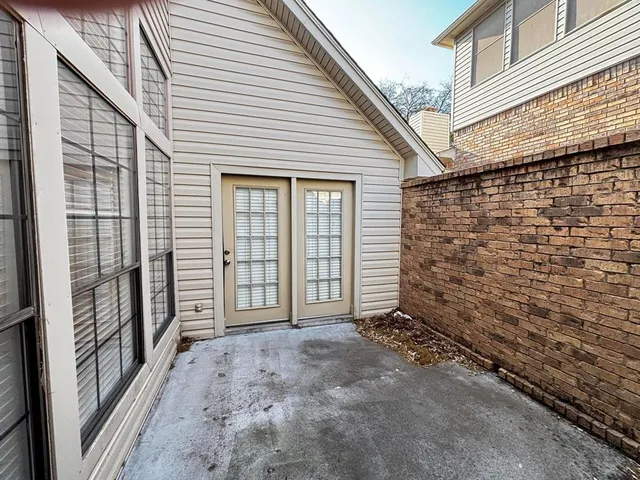 a view of front door of house