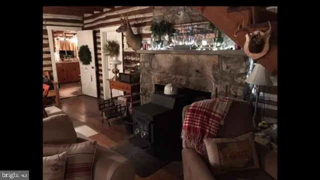 a close view of water heater room