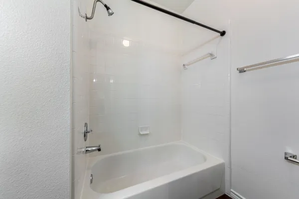 a view of small space with racks on the wall