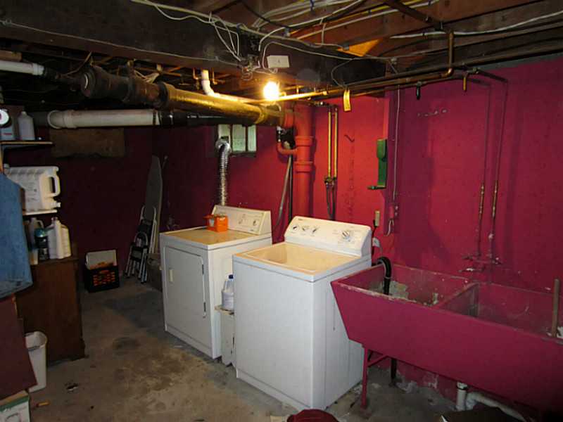 66 Fulton Street Woonsocket, RI 02895 - Photo 15 of 16 Cellar or Basement. Washer, Dryer & Sink in the Unfinished Part of the Basement, Extra Storage !
