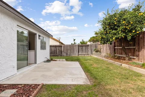 a backyard of a house