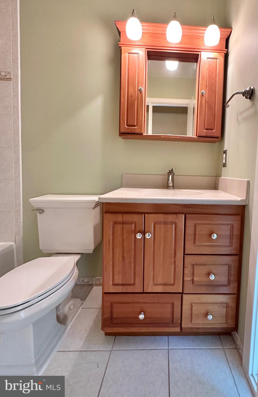 2021 Lakebreeze Way Reston, VA 20191 - Photo 21 of 51 a bathroom with a toilet a sink and mirror