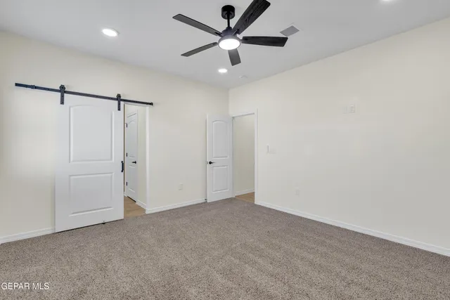 a view of an empty room