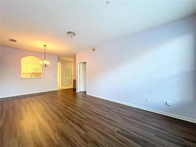 a view of a flower in a garden