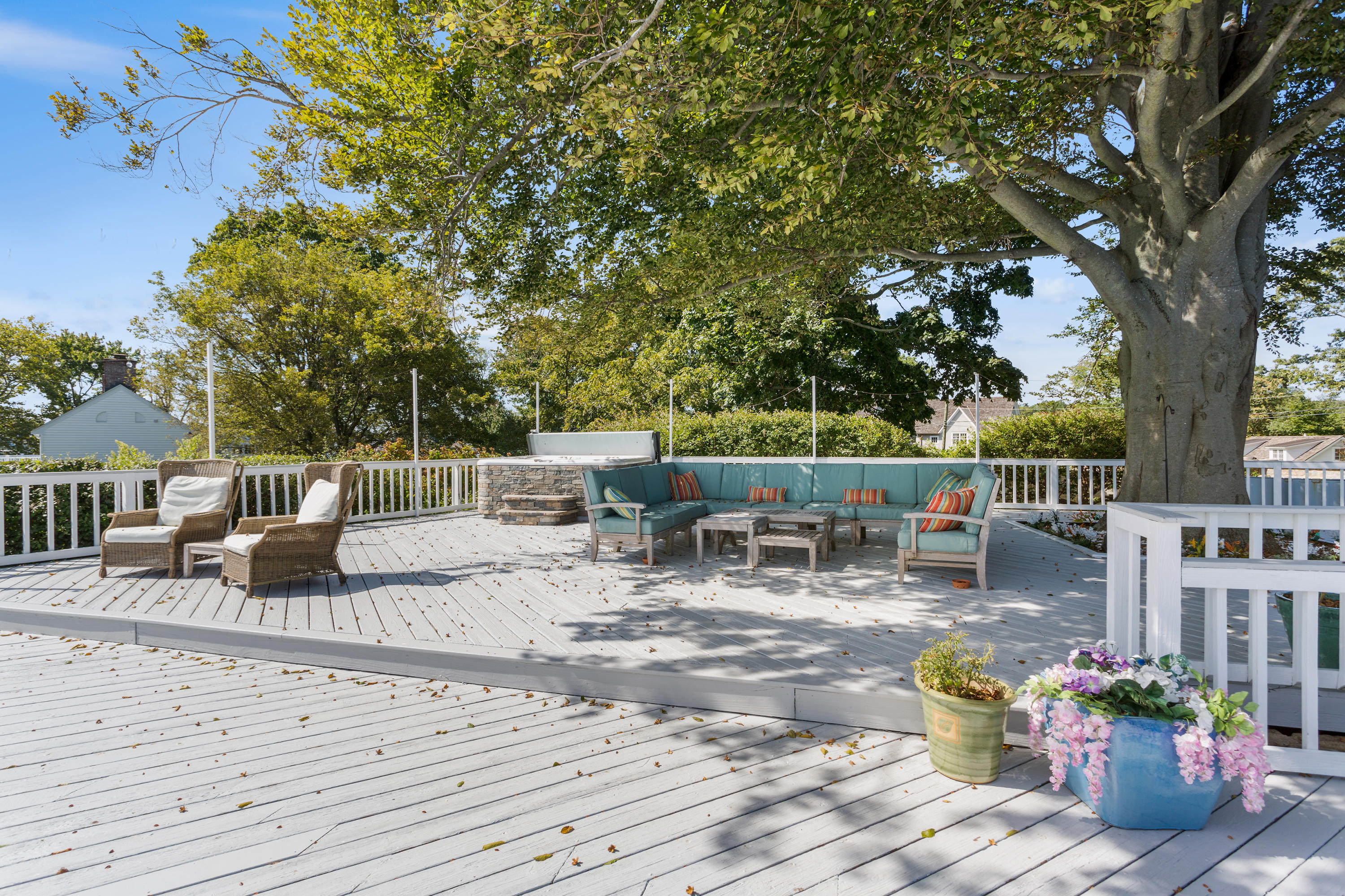 16 Nathan Hale Drive Norwalk, CT 06854 - Photo 26 of 29 a view of roof deck with chairs and potted plants