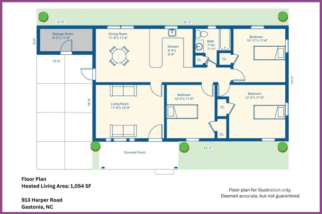 $249,900 | 913 Harper Road, Gastonia, NC 28056