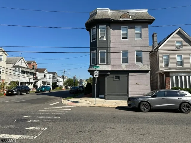 a car parked in front of a house