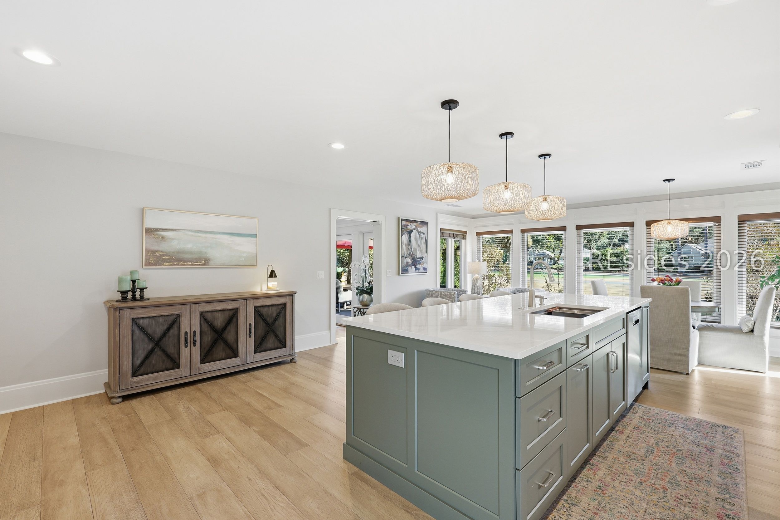 28 Pine Island Road Hilton Head Island, SC 29928 - Photo 19 of 84 OPEN KITCHEN + GREAT ROOM FLOW