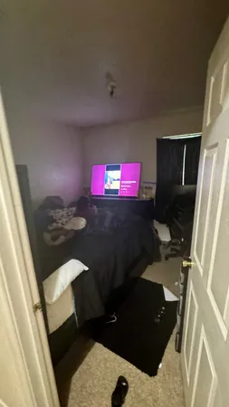 a living room with a sink and a toilet