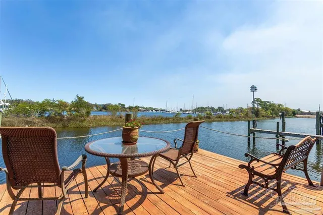 a view of a terrace with furniture and sitting area