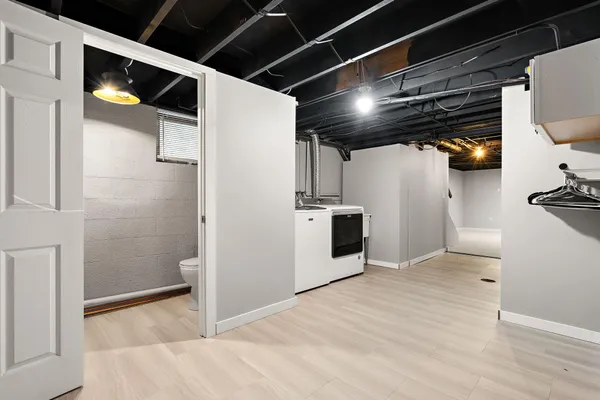 a view of a storage & utility room