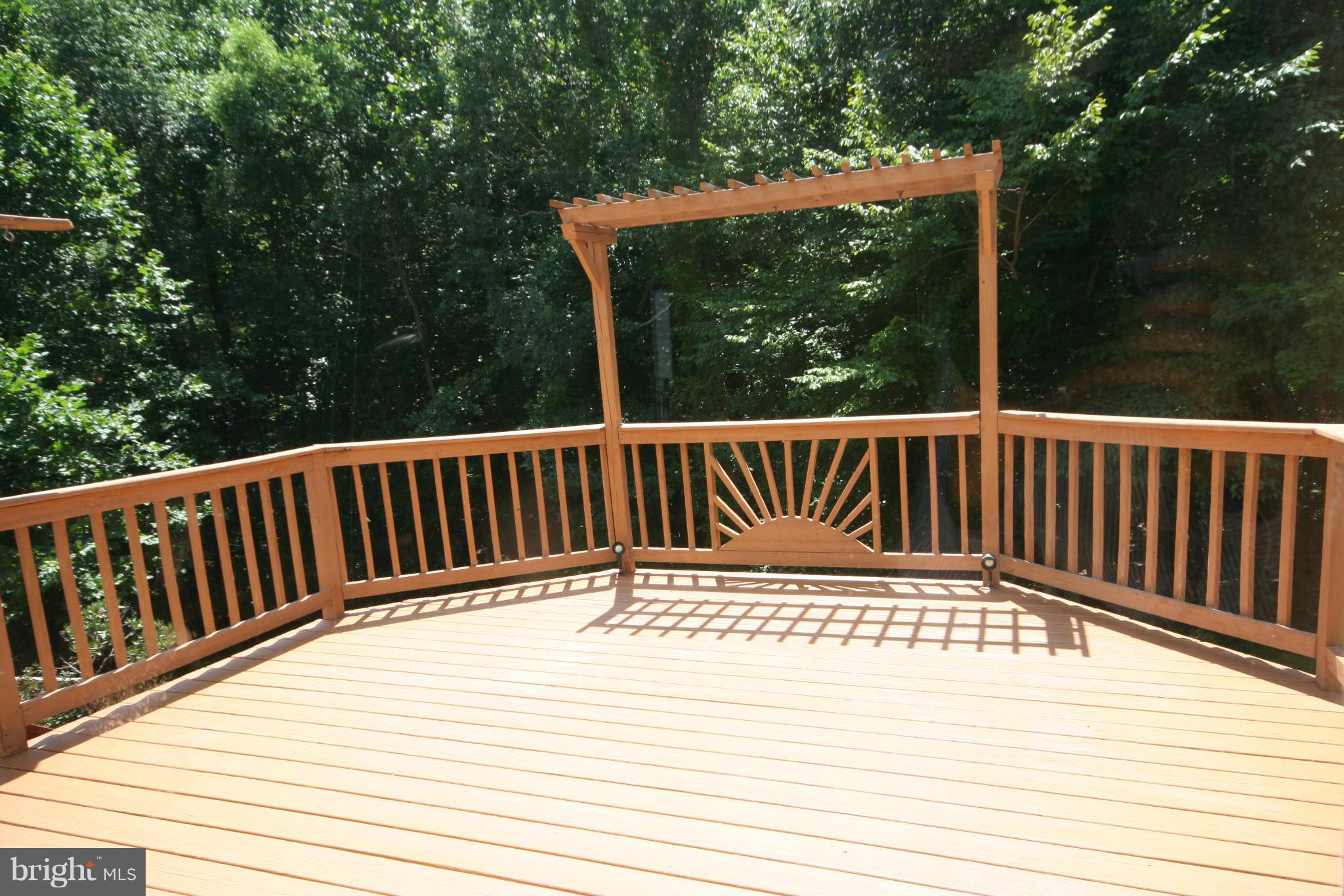 7467 Ridge Oak Court Springfield, VA 22153 - Photo 8 of 24 Newly stained deck off kitchen overlooks woods