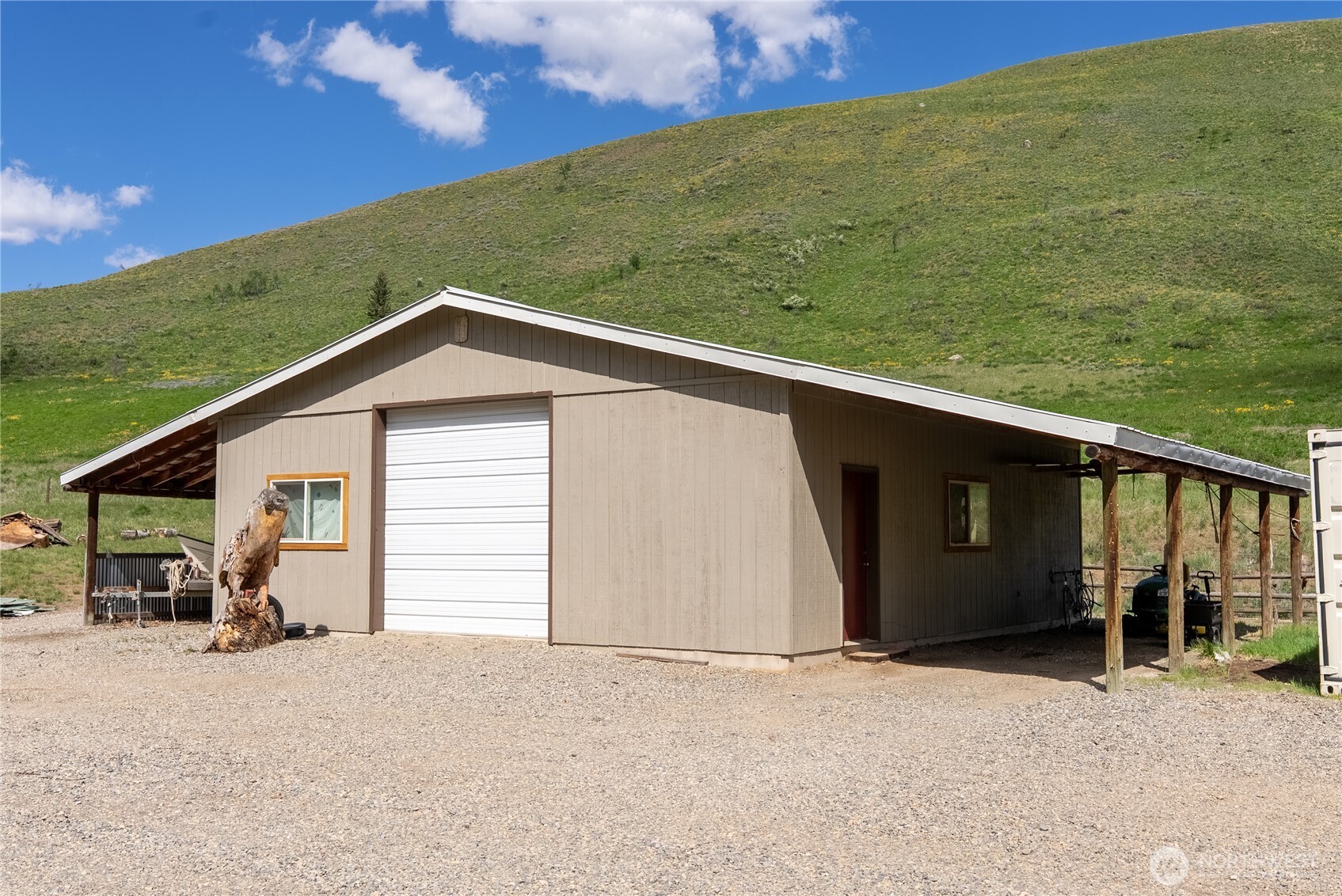 446 Rendezvous Road Winthrop, WA 98862 - Photo 29 of 40 a view of a house with a outdoor space