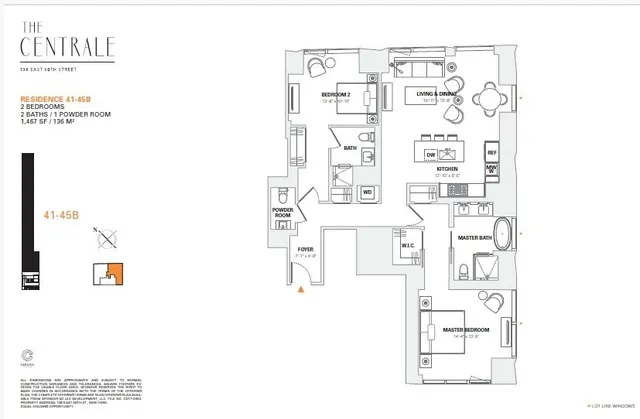 $3,495,000 | 138 East 50th Street, Unit 41B | Midtown East