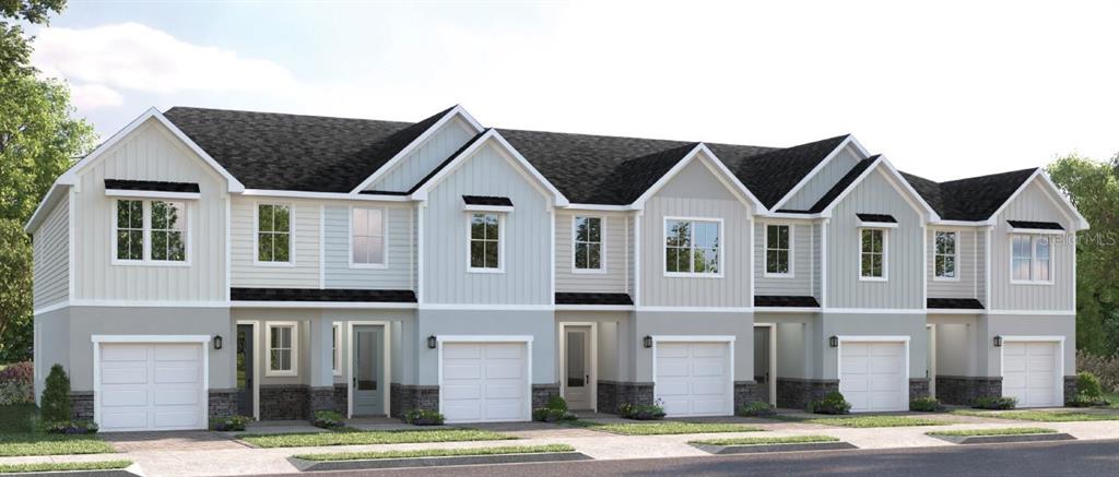 a view of a big house with a street