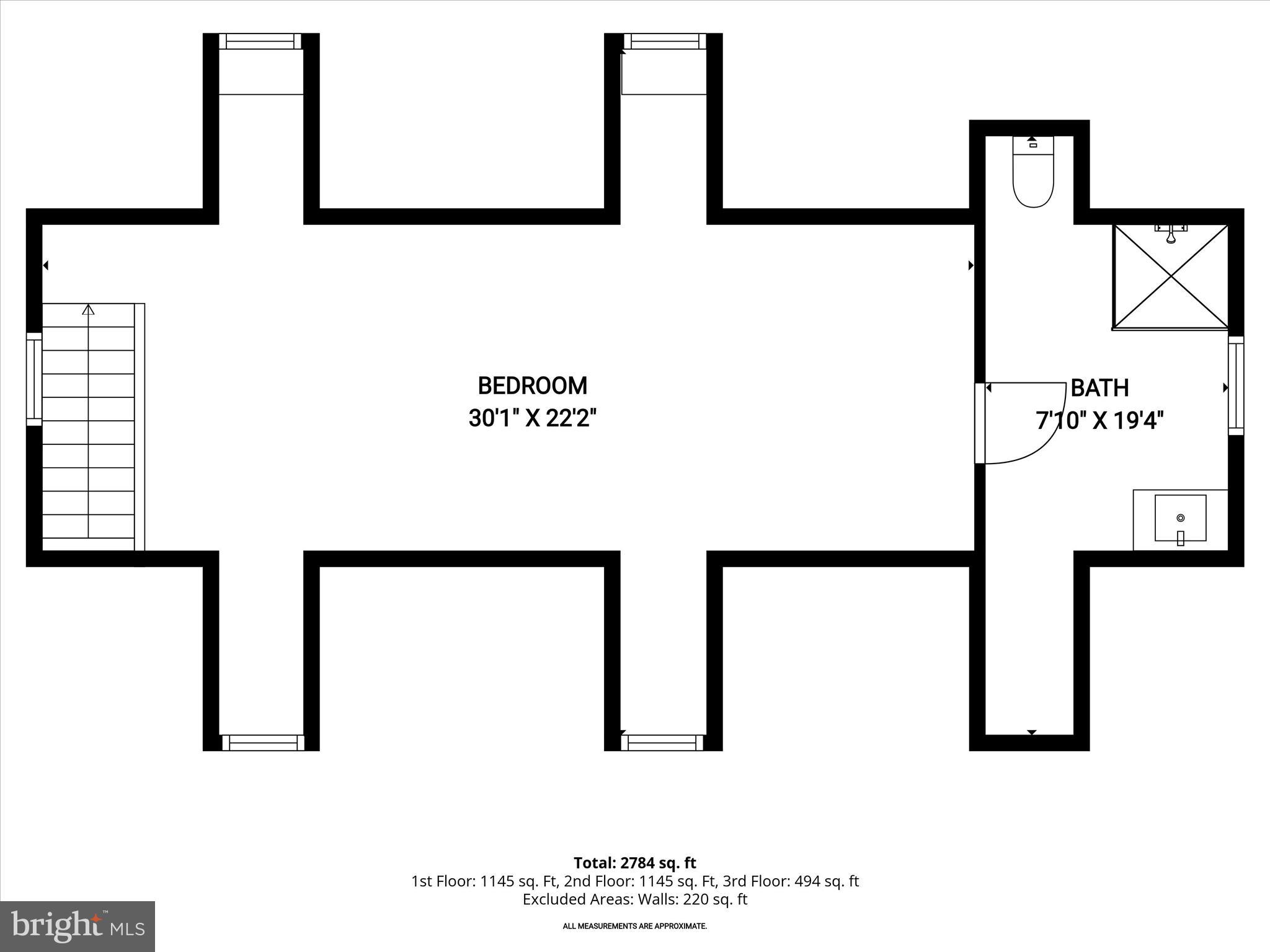 3003 Sheffield Court Fallston, MD 21047 - Photo 139 of 141 Guest House - Upper Level Floor Plan