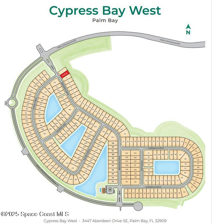 1663 Garabaldi Circle Southeast Palm Bay, FL 32909 - Photo 38 of 39 CYPRESS BAY WEST SITEMAP