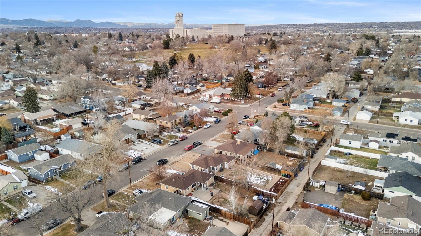 4956 Umatilla Street Denver, CO 80221 - Photo 25 of 33 an aerial view of multiple house