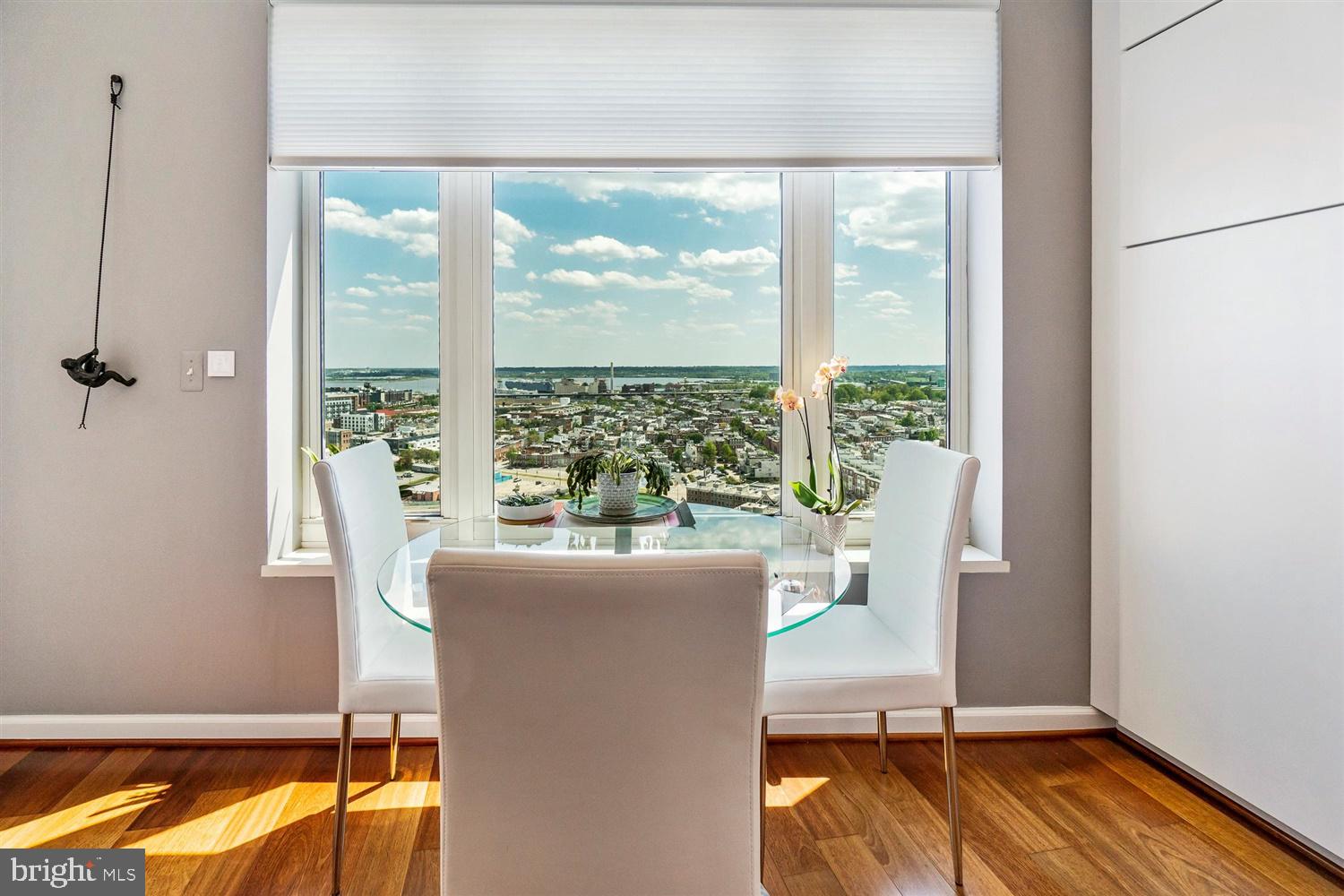 100 Harborview Drive, Unit 2104 Baltimore, MD 21230 - Photo 32 of 39 Coffee/wine/meals with a spectacular window seat