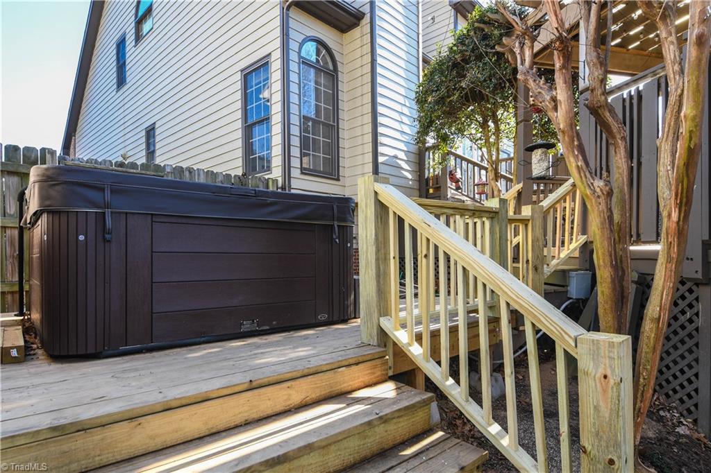 6401 High View Road Greensboro, NC 27410 - Photo 24 of 28 Hot tub is only 1 year old and will remain!