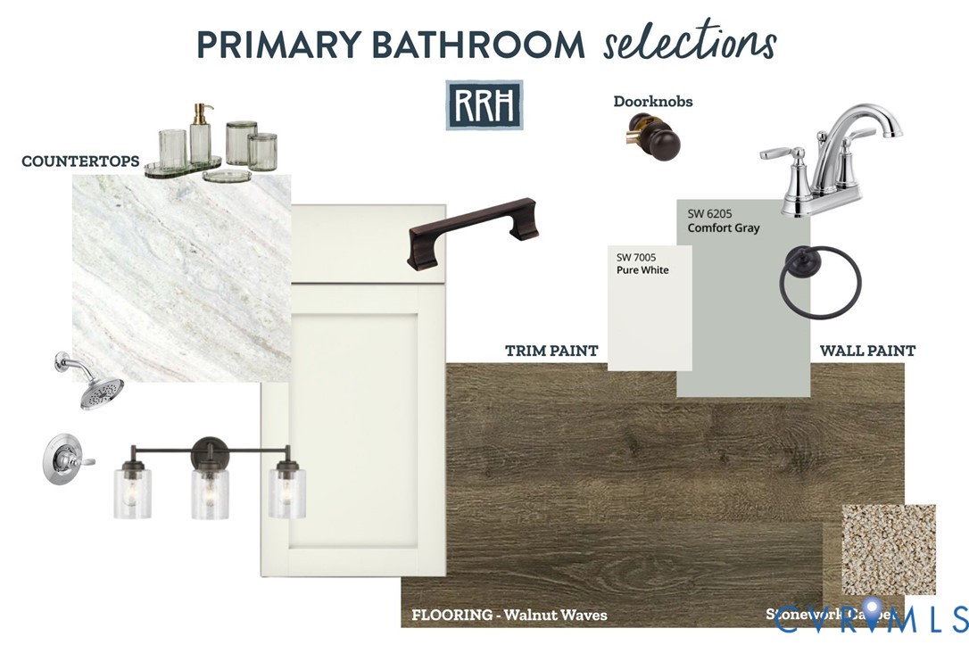 Tbd Lot 4 Tbd Road New Canton, VA 23123 - Photo 12 of 17 Primary Bath Design Selections