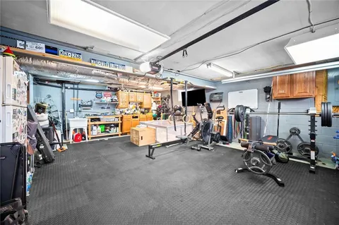 a view of a yard with trees