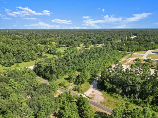 a view of a lake with a city