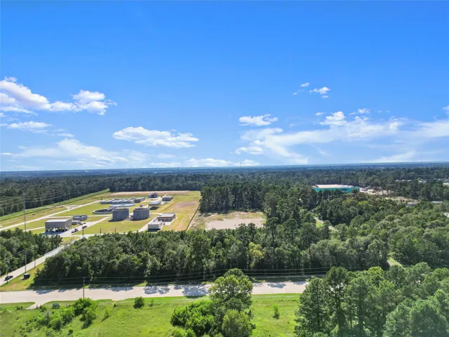 a view of a city with a lake view