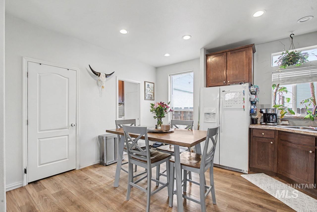 1224 1/2 Burrell Avenue Lewiston, ID 83501 - Photo 7 of 28 Dining room featuring light wood-style flooring and recessed lighting