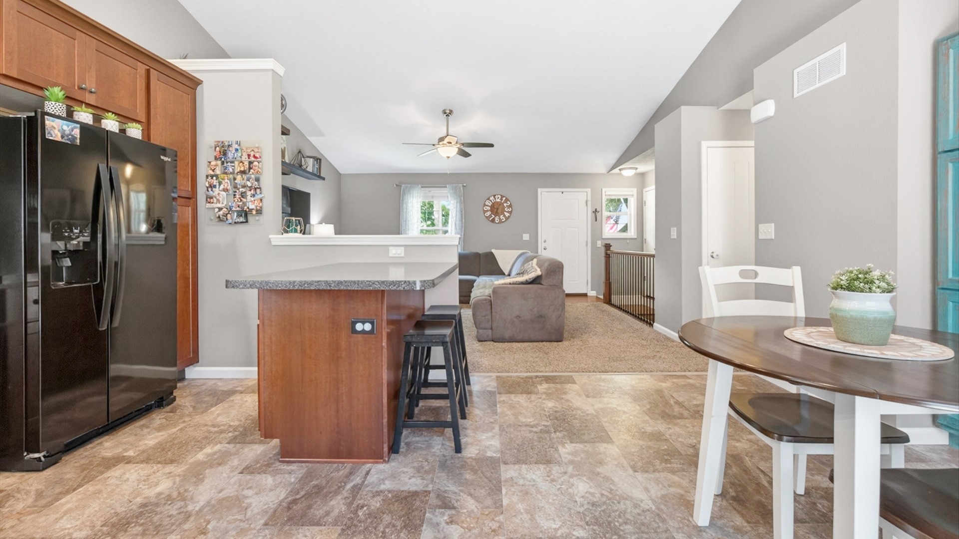 308 East Locust Street Normal, IL 61761 - Photo 5 of 40 a living room with stainless steel appliances furniture a chandelier and a dining table