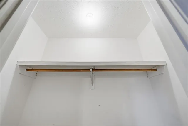 a close view of closet