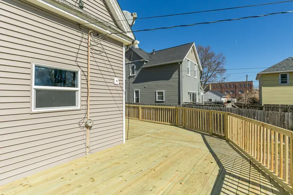 a view of a house with a balcony