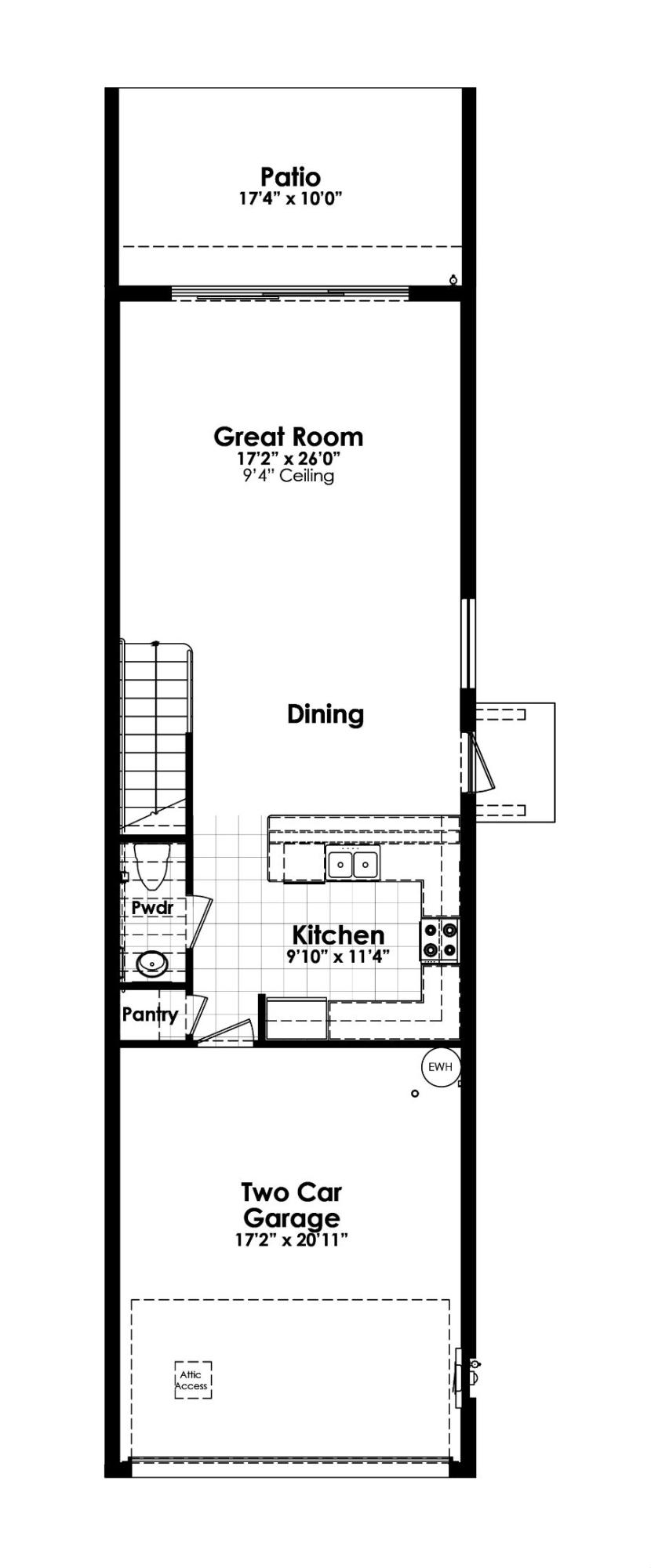 647 Southwest Glen Crest Way Stuart, FL 34997 - Photo 19 of 20 Floorplan Audubon 1st Floor