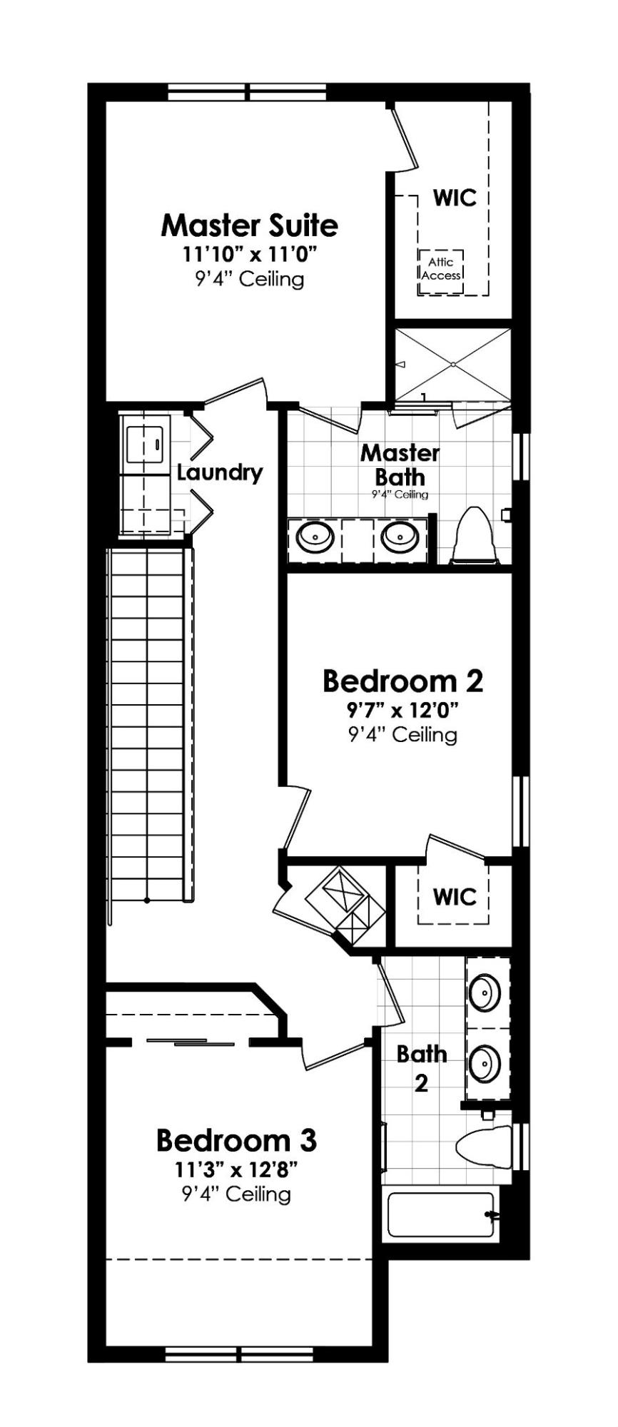 647 Southwest Glen Crest Way Stuart, FL 34997 - Photo 20 of 20 Floorplan Audubon 2nd Floor