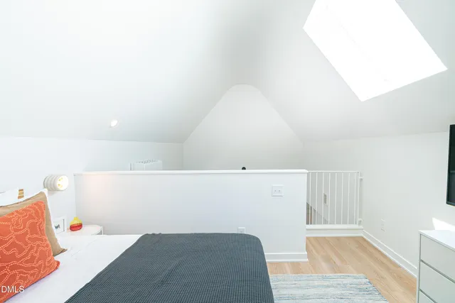 a view of livingroom with furniture and wooden floor